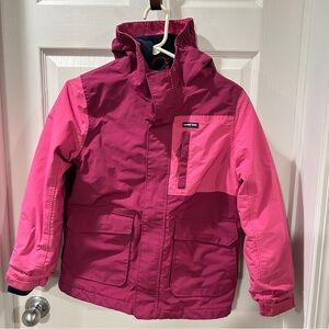 Lands End Girl’s Pink Fuschia Winter Coat size Large 10-12